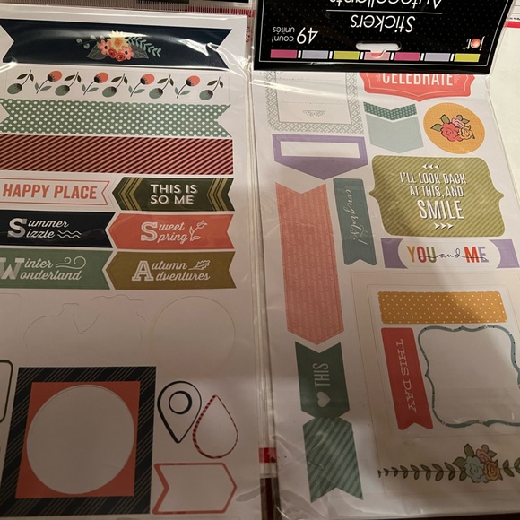 Assorted Jot, Colorbok, etc scrapbook stickers 40+ packs - Picture 3 of 6